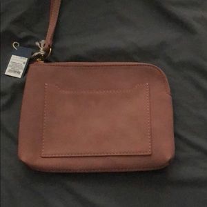 Dusty pink wristlet
